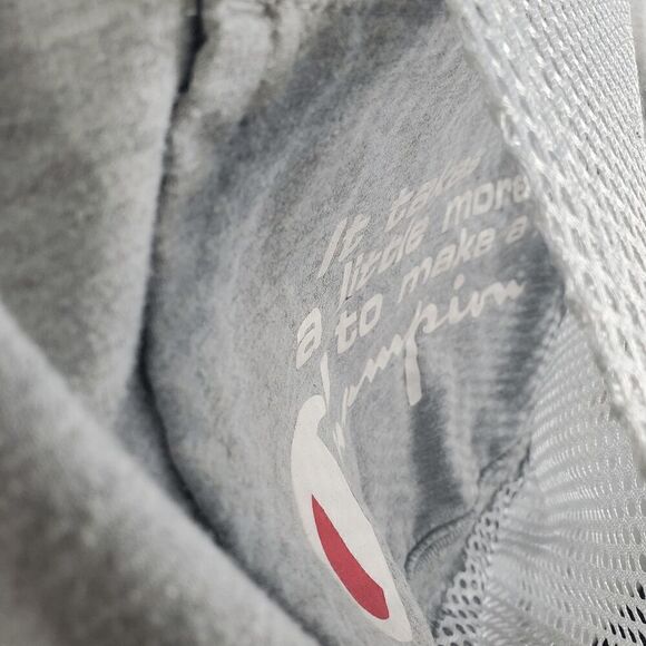 Champion Hoodie Kids XL Grey Reverse Weave Mesh Net Pocket Sweatshirt Pullover - Picture 5 of 10